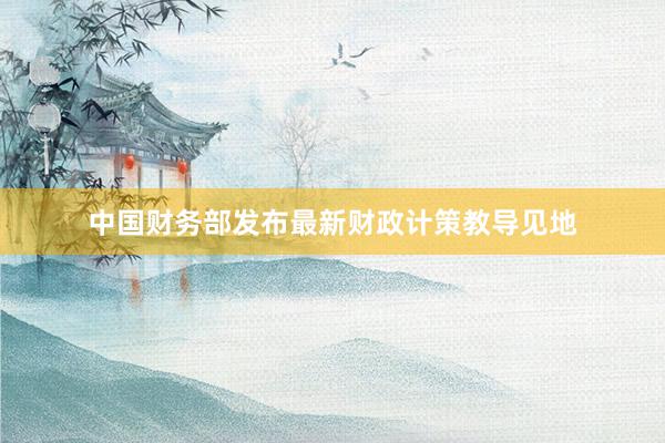 中国财务部发布最新财政计策教导见地